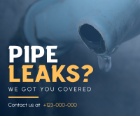 Leaky Pipes Facebook Post Design