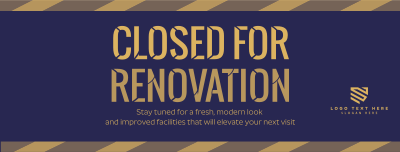 Under Renovation Construction Facebook cover Image Preview