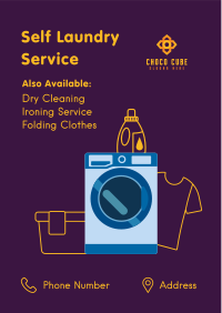 Self Laundry Service Flyer Image Preview