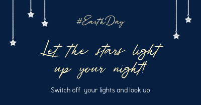 Starry Earth Hour Facebook ad Image Preview