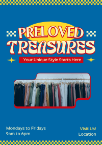 Preloved Clothing Store Poster Preview