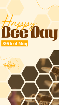 Happy Bee Day YouTube Short Design