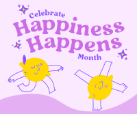 Celebrate Happiness Month Facebook Post Design