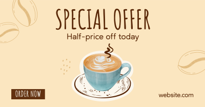 Cafe Coffee Sale Facebook ad Image Preview