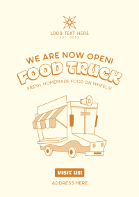 Retro Food Truck Festival Poster Preview