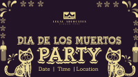 Muerto Cat Party Facebook event cover Image Preview