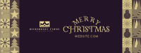 Modern Christmas Facebook Cover Image Preview