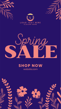 Floral Spring Sale YouTube short Image Preview
