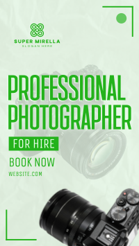 Photographer For Hire Facebook Story Image Preview