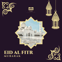 Eid Al Fitr Greeting Instagram Post Design