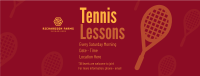 Tennis Lesson Facebook Cover Image Preview