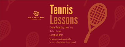 Tennis Lesson Facebook cover Image Preview
