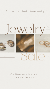 Luxurious Jewelry Sale Instagram reel Image Preview