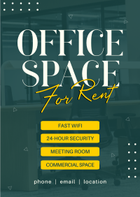 Corporate Office For Rent Poster Design