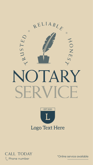 The Trusted Notary Service Instagram story