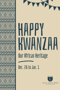 Tribal Kwanzaa Heritage Pinterest Pin Image Preview