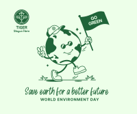 World Environment Day Mascot Facebook Post Design