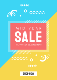 Midyear Sale Flyer Design