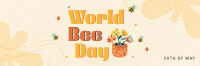 Happy Bee Day Twitter Header Image Preview