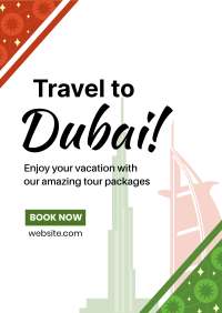 Dubai Travel Booking Poster Image Preview