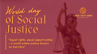 World Social Justice Day Facebook event cover Image Preview
