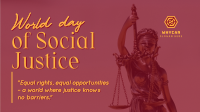 World Social Justice Day Facebook event cover Image Preview