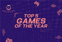 Top games of the year Pinterest Cover Design
