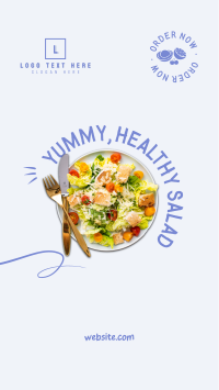 Clean Healthy Salad Facebook Story Design