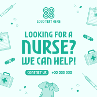 Nurse Job Vacancy Instagram Post Design