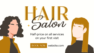 Fancy Hair Salon Facebook event cover Image Preview