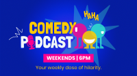 Playful Comedy Podcast Video Design