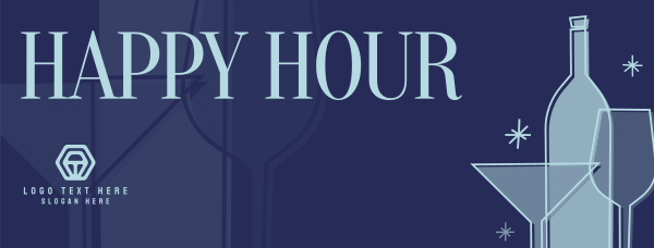 Groovy Happy Hour Facebook Cover Design Image Preview