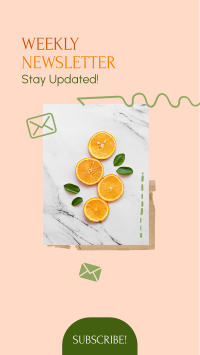 Fruity Weekly Newsletter Facebook story Image Preview