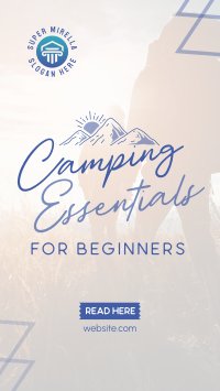 Your Backpack Camping Needs Instagram story Image Preview