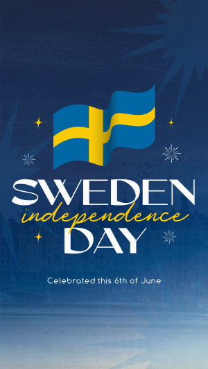 Modern Sweden Independence Day Facebook story Image Preview