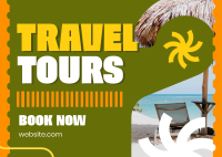 Travel Tour Sale Postcard Image Preview