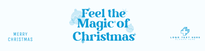 Magical Christmas LinkedIn banner Image Preview