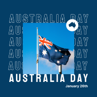 Australia Flag Instagram post Image Preview