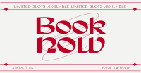 Book Now Minimalist Facebook Ad Design