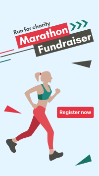 Marathon for Charity Facebook Story Design