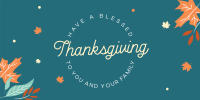 Thanksgiving Leaves Twitter post Image Preview