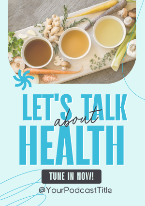 Health Wellness Podcast Flyer Image Preview