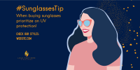Sunglasses Shop Tip Twitter Post Design