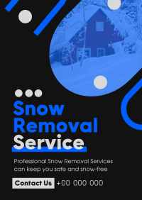 Minimal Snow Removal Poster Design