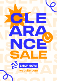 Clearance Sale Scribbles Flyer Design