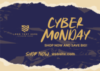 Scrapbook Cyber Monday Postcard Design