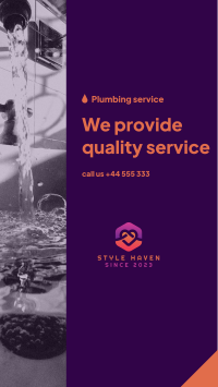 Plumbing Service Provider Facebook story Image Preview