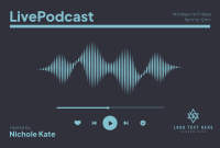 Podcast Waveform Pinterest Cover Design