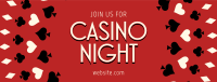 Casino Night Facebook Cover Design