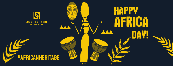 Africa Day Greeting Facebook Cover Design Image Preview